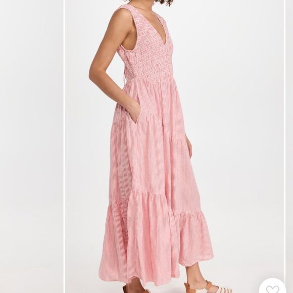 Free people Juno Maxi Dress in Guava Combo - Picture 4 of 16
